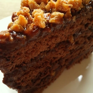 プラリネガナッシュクリームのチョコレートケーキ レシピ 作り方 By Risaっち 楽天レシピ